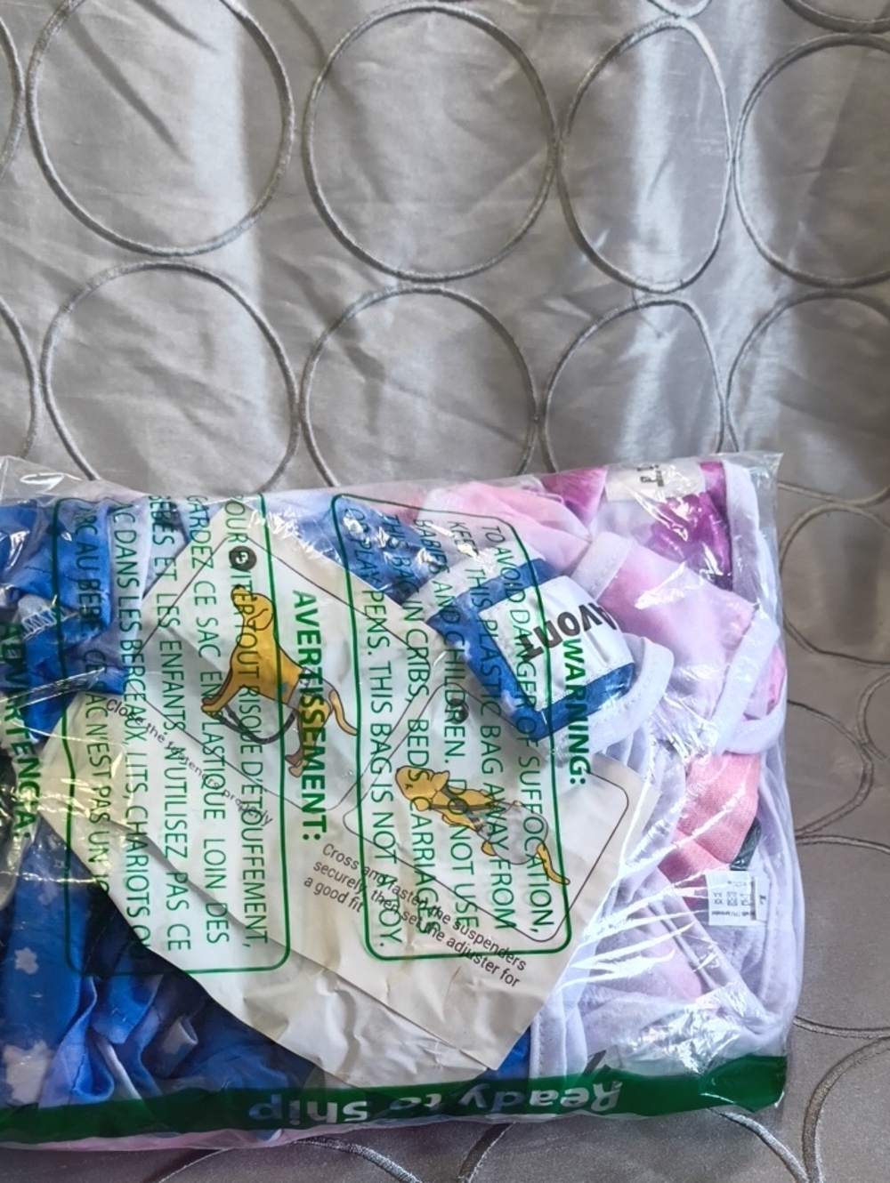 XL Dog Outfits Multi-Pack - Pink, Purple, Blue, White